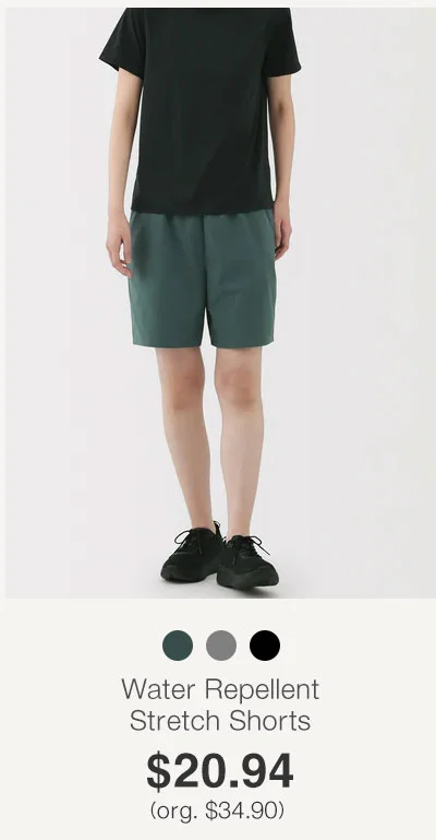 Shop Water Repellent Stretch Shorts