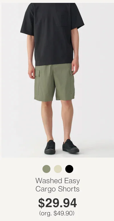 Shop Washed Easy Cargo Shorts