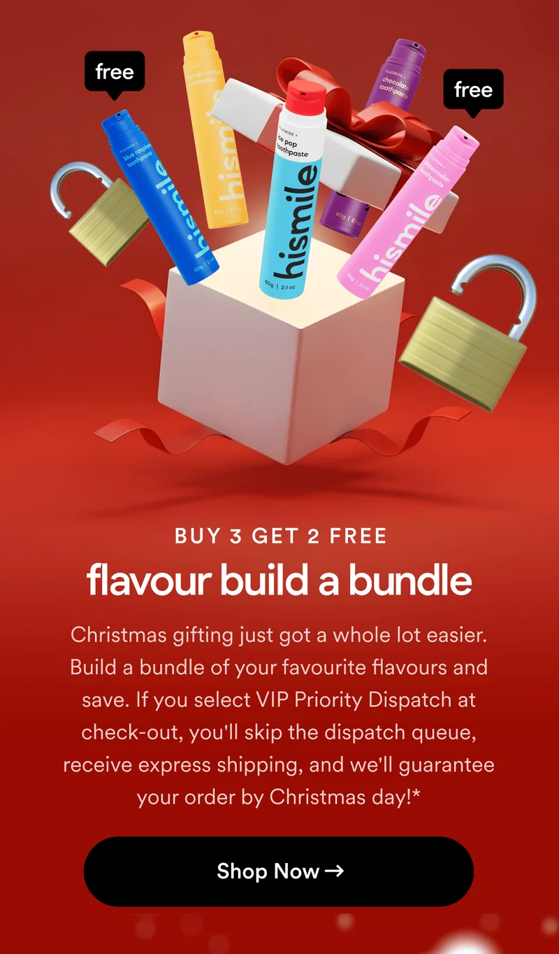 buy 3 get 2 free. flavour build a bundle. Christmas gifting just got a whole lot easier. Build a bundle of your favourite flavours products and save. If you select VIP Priority Dispatch at check-out, you'll skip the dispatch queue, receive express shipping, and we'll guarantee your order by Christmas day!*