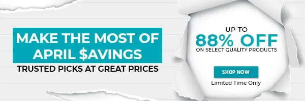 Make the Most of April Savings Up to 88% - April Clearance