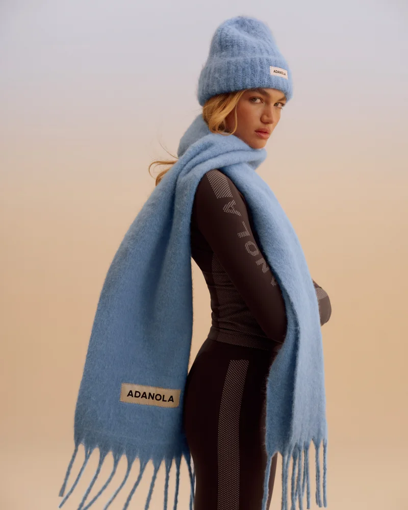 Brushed Scarf - Ice Blue