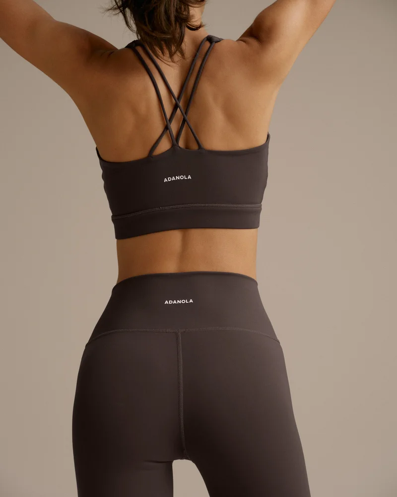 Ultimate Cross Back Bra - Coffee Bean