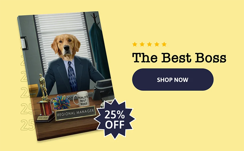 The Best Boss Canvas