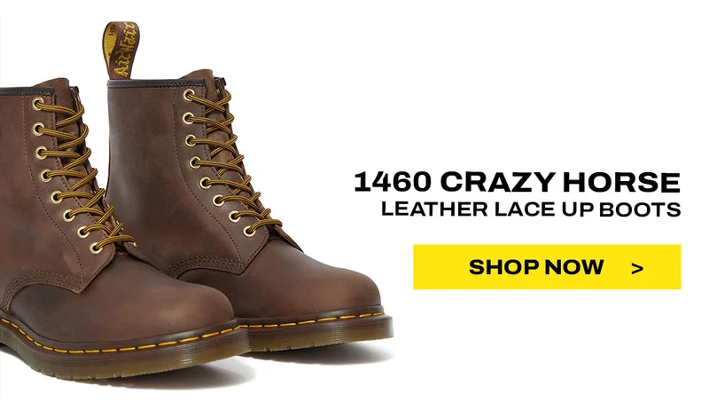 1460 CRAZY HORSE LEATHER LACE UP BOOTS