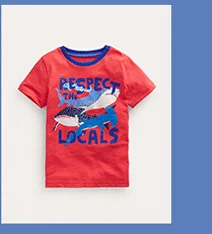 Printed Sharks T-shirt - Jam Red Sharks