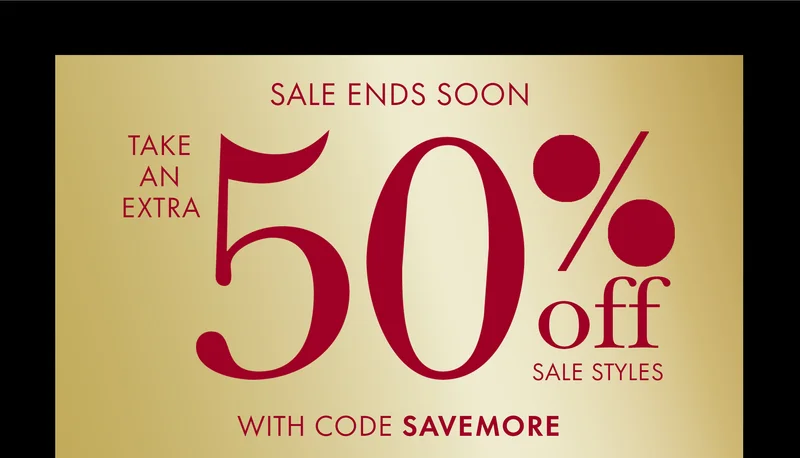 Take An Extra 50% Off Sale Styles With Code discount code