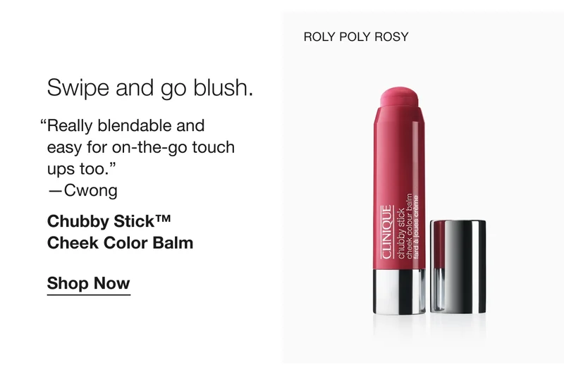 Swipe and go blush. | Chubby Stick™ Cheek Color Balm | Shop Now