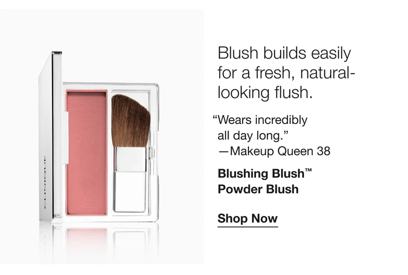 Blush builds easily for a fresh, natural-looking flush. | Blushing Blush™ Powder Blush | Shop Now