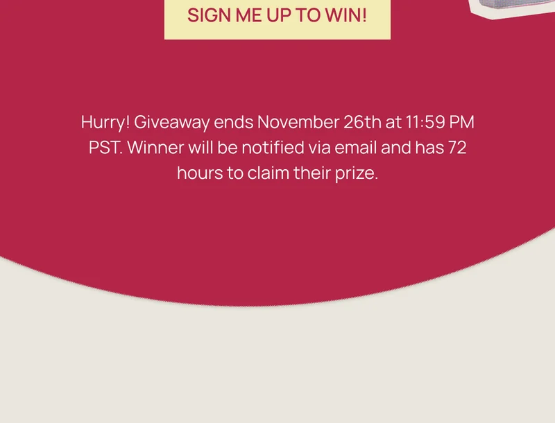 Sign me up to win