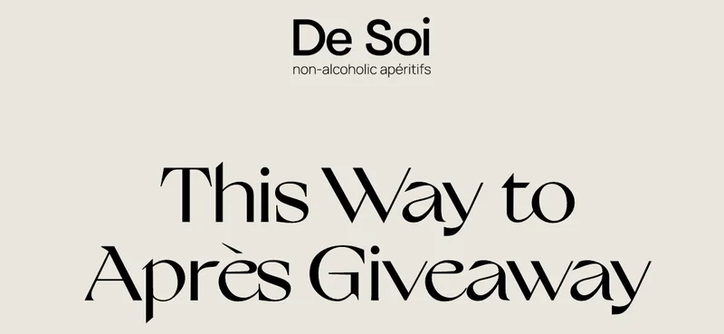 This way to Apres Giveaway