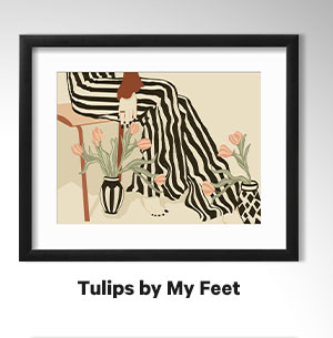 Tulips by My Feet by Sannel Larson