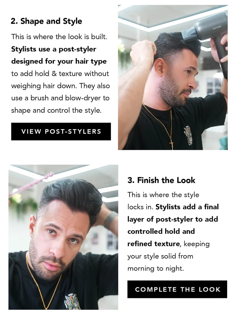 Step 2: Shape and Style, Step 3: Finish the Look