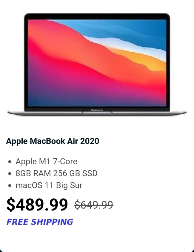 Apple MacBook Air 2020