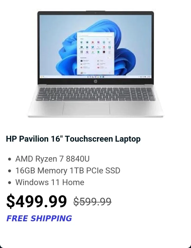 HP Pavilion 16