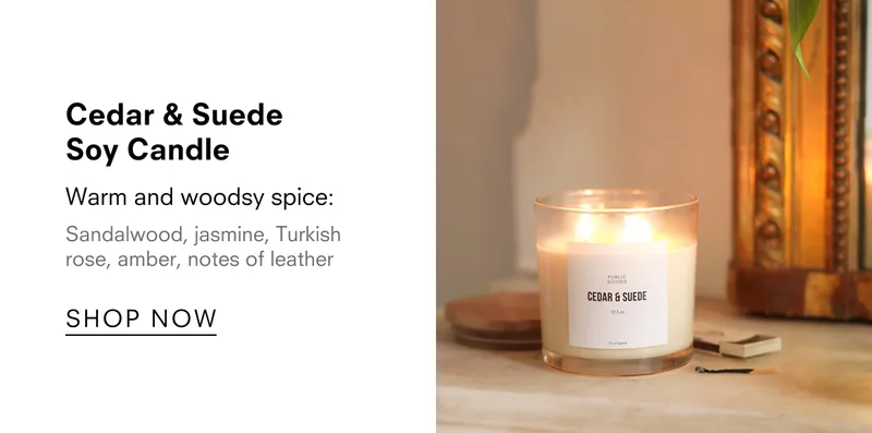 Cedar & Suede Soy Candle