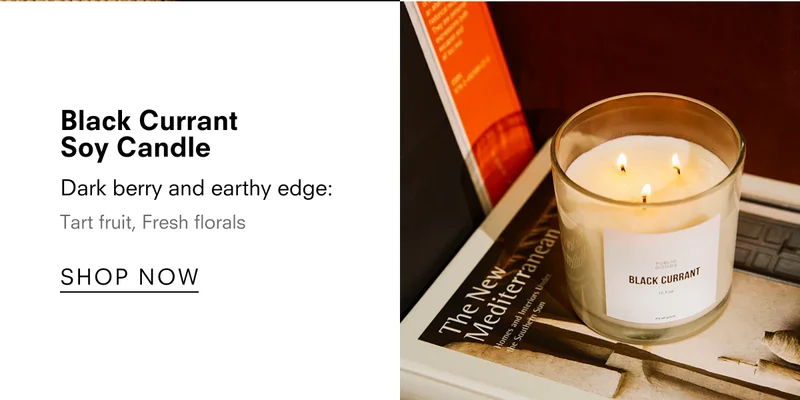 Black Currant Soy Candle