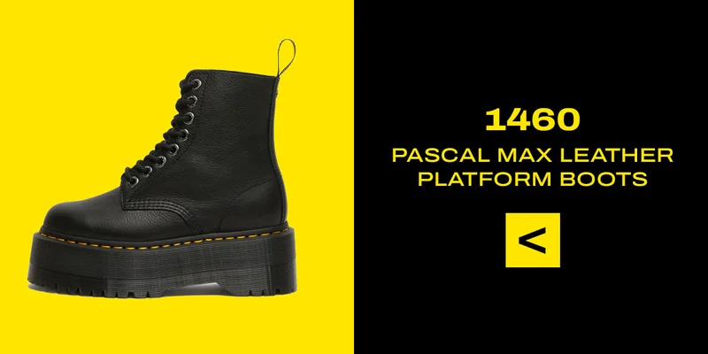 1460 PASCAL MAX LEATHER PLATFORM BOOTS