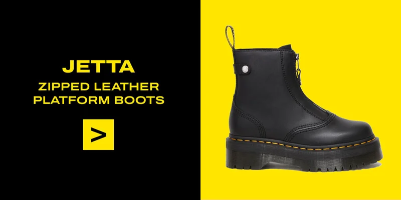 JETTA ZIPPED SENDAL LEATHER PLATFORM BOOTS