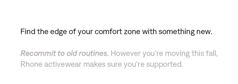 Find the edge of your comfort zone with something new