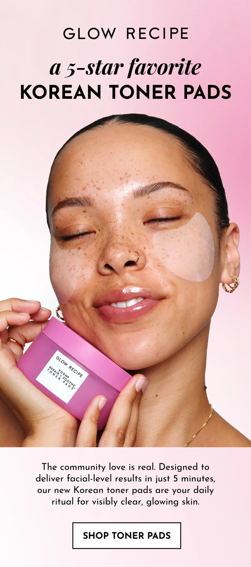 A 5-star favorite Korean Toner Pads