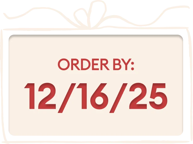 Last chance for holiday delivery.