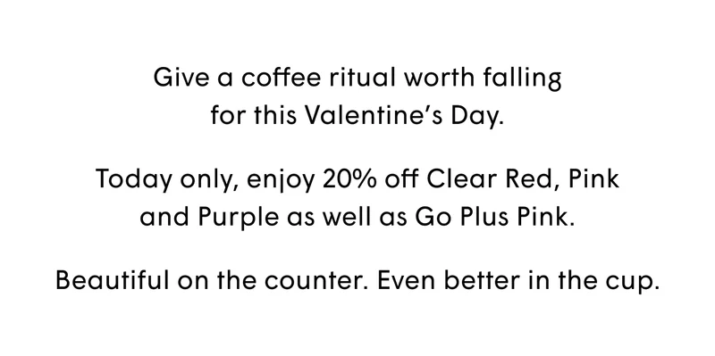 Give a coffee ritual worth falling for this Valentine's Day