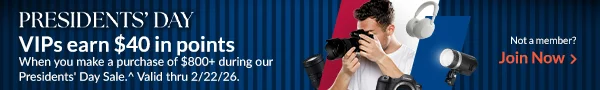 Presidents' Day | VIPs earn $40 in points | Join Now