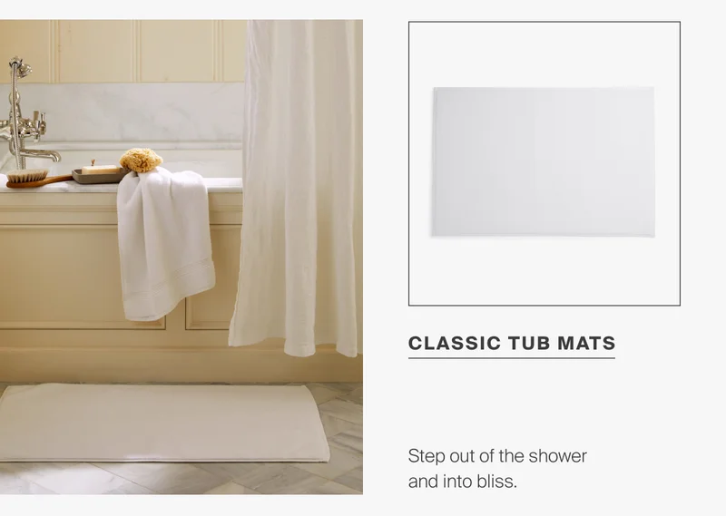Step out of the shower and into bliss. Shop classic tub mats.