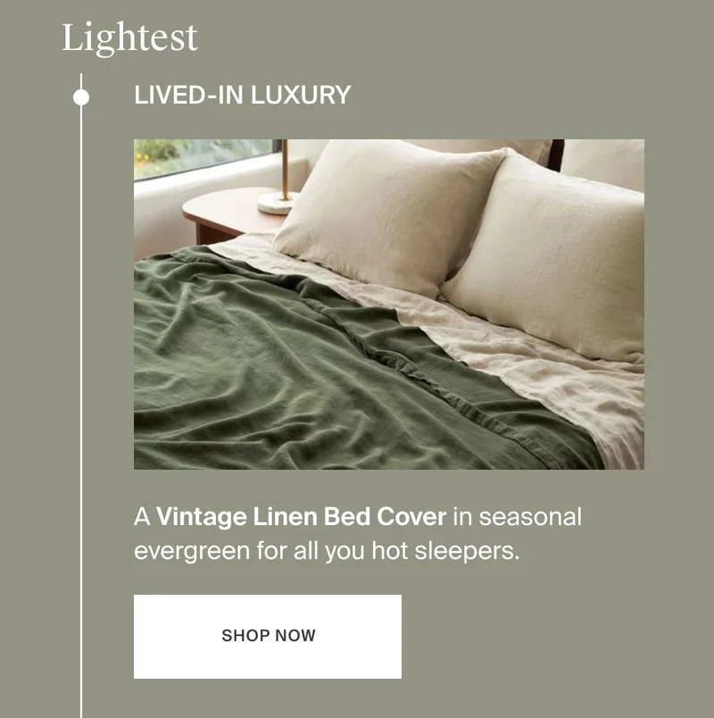 Shop Now | Vintage Linen Bed Cover