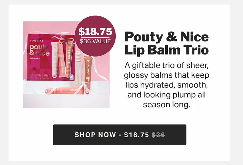 pouty & nice lip balm trio