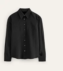Sienna Silk Shirt - Black