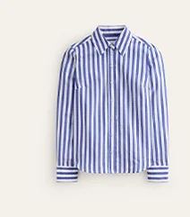 Sienna Cotton Shirt - Surf The Web Stripe