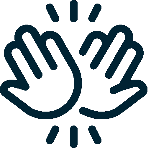 High-five illustration