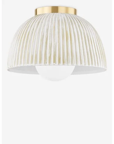Millicent Flush Mount-White / 11.50" Dia