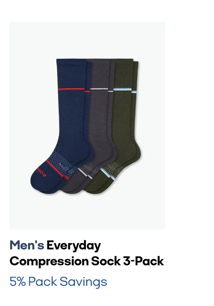 Men's Everyday Compression Sock 3-Pack 5% Pack Savings