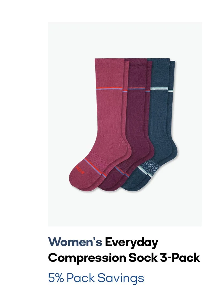 Women's Everyday Compression Sock 3-Pack 5% Pack Savings