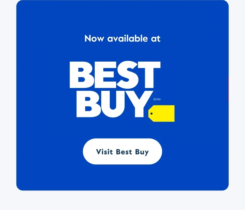 Now available at Best Buy