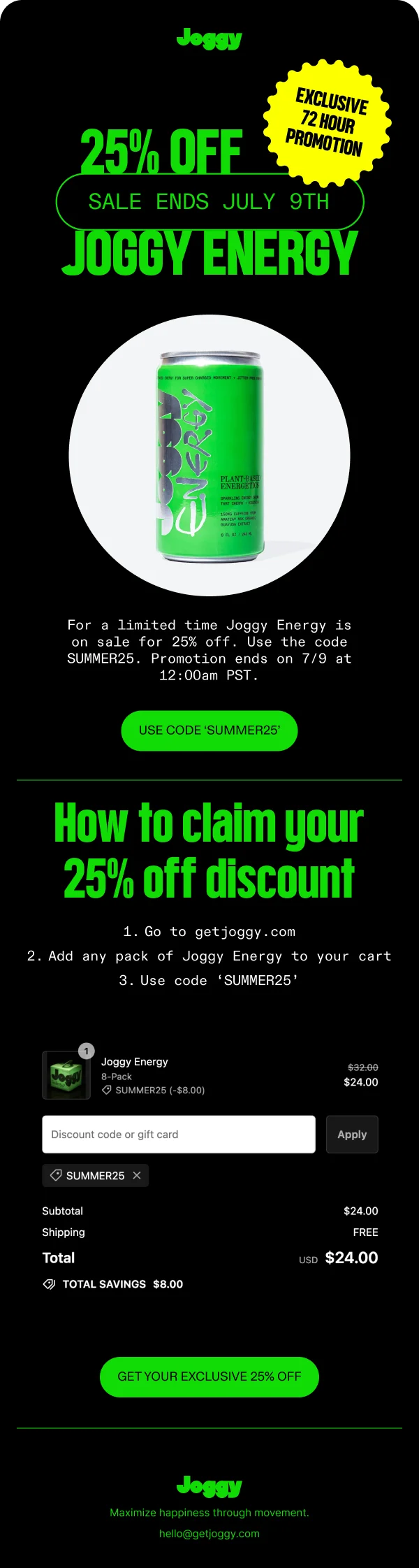 SUMMER SALE 25% OFF