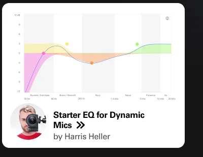 Starter EQ for Dynamic Mics by Harris Heller
