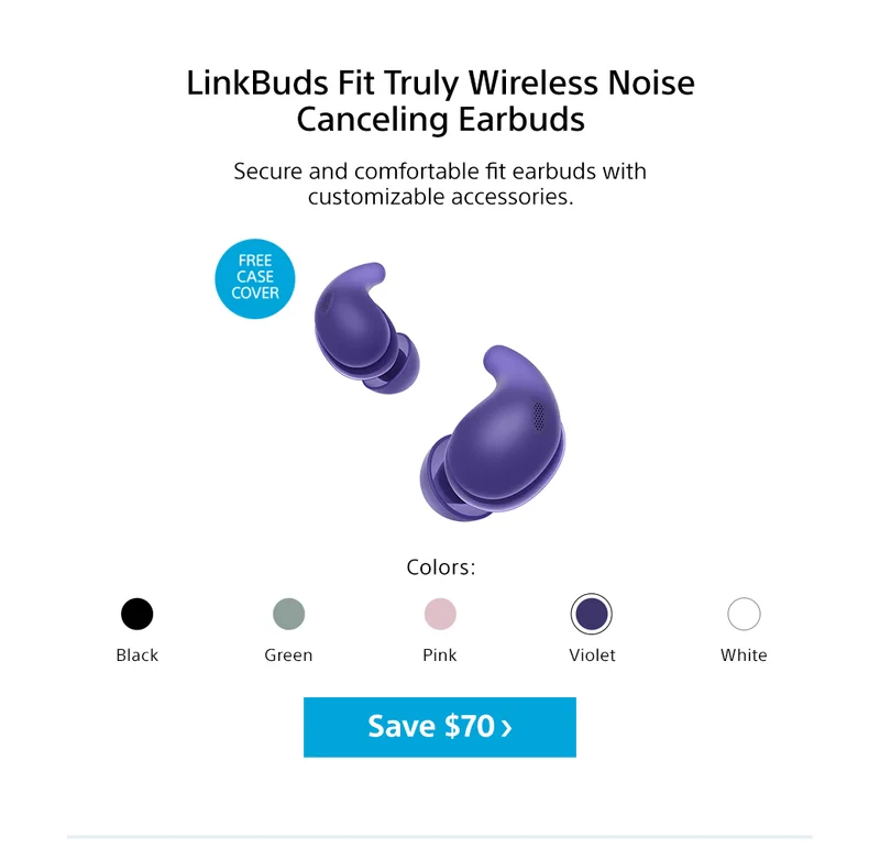 LinkBuds Fit | Save $70