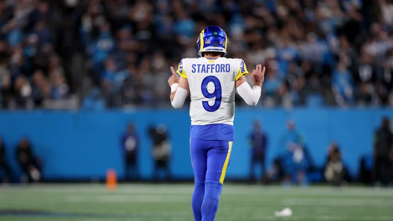 Matthew Stafford shrugs at the cold and wind the Rams will endure in Chicago