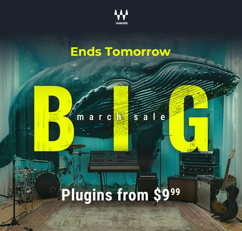 The BIG March Sale is here - Plugins from $9.99