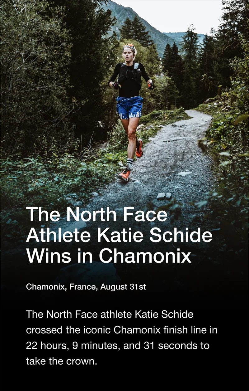 The North Face Athlete Katie Schide Wins in Chamonix - Chamonix, France, August 31st