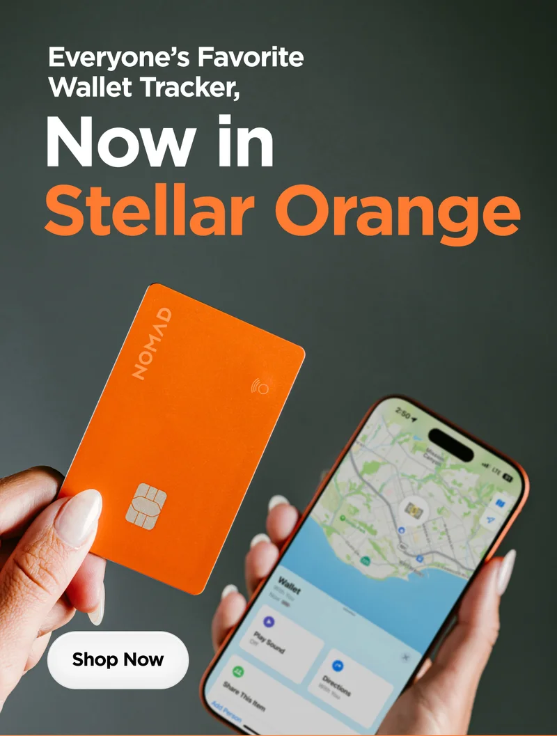 Everyone's Favorite Wallet Tracker, Now in Stellar Orange.