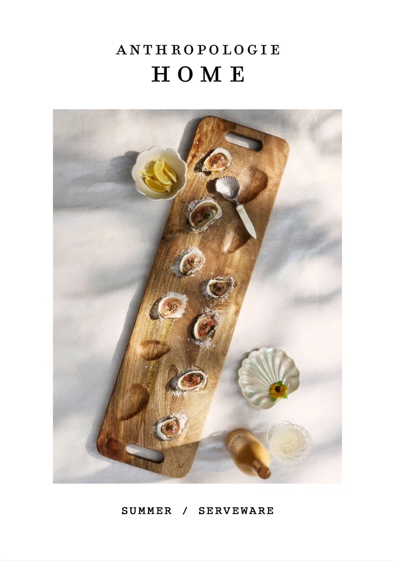 anthropologie home, summer serveware