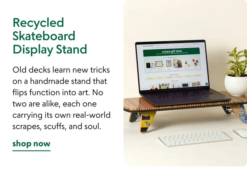 Recycled Skateboard Display Stand