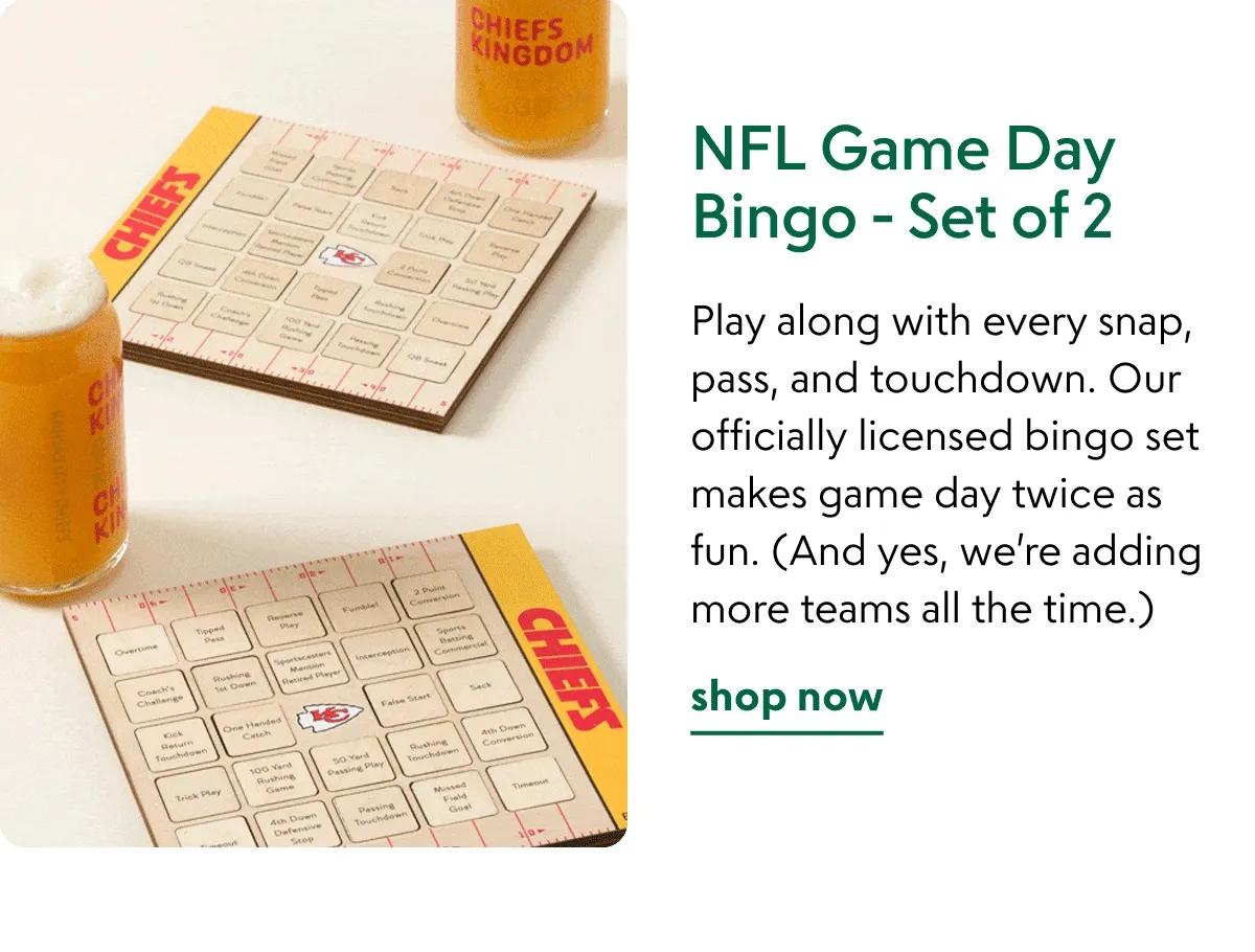 NFL Game Day Bingo - Set of 2