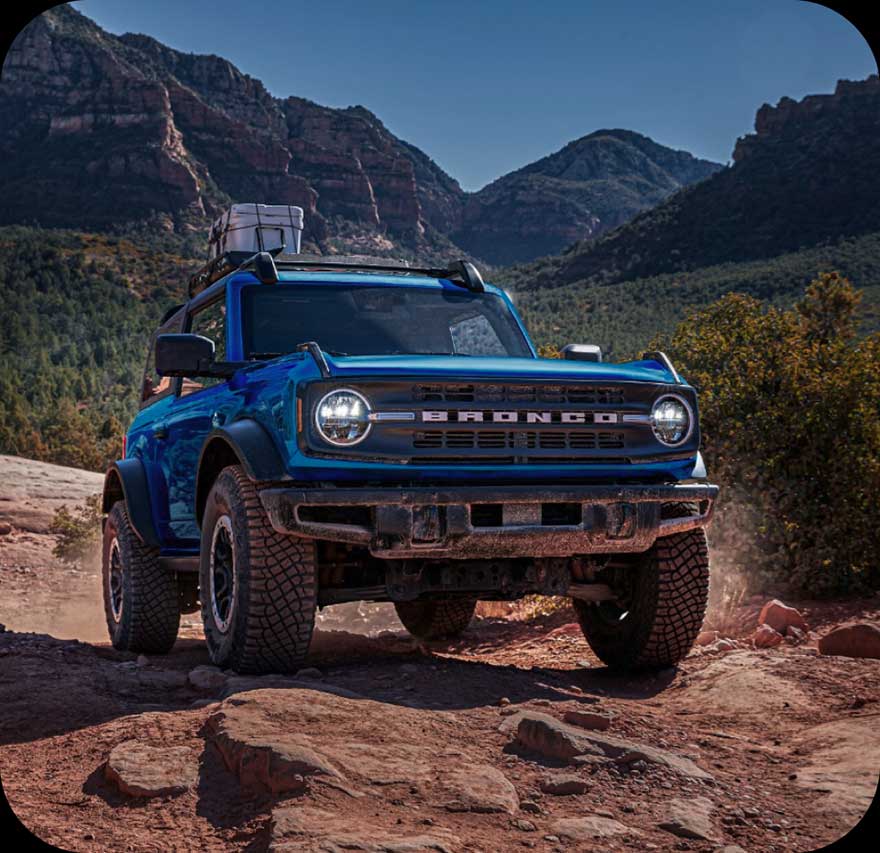 A 2024 Ford Bronco off‑roading.