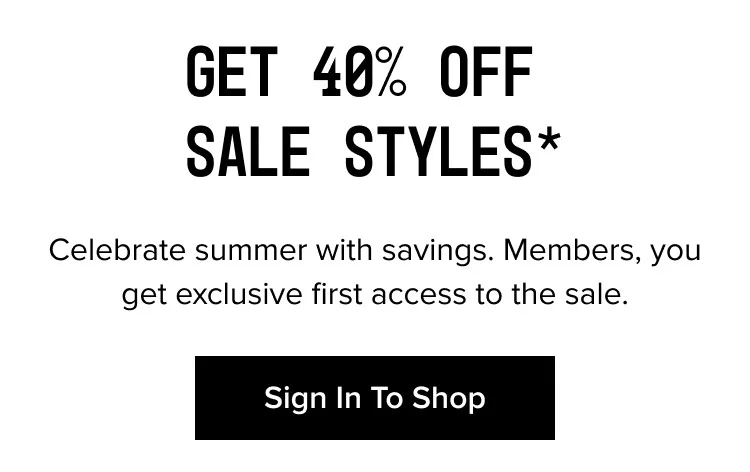 Sign In To Shop