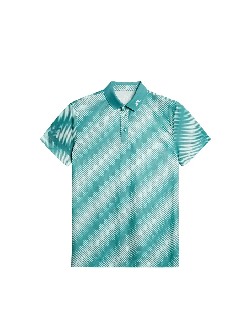 Image of Heath Print Polo / Comb Teal